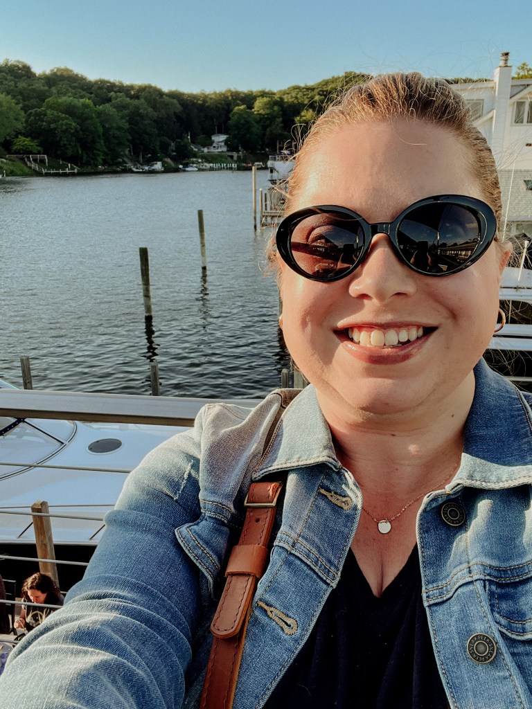 selfie taken overlooking the Kalamazoo River